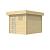 Vuren Topvision Tapuit, 300x300 cm, wanden antraciet en basis wit