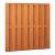 Hardhouten geschaafd plankenscherm 18-planks 14 mm, recht verticaal/horizontaal 180x180 cm
