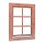 Douglas draai-kiepraam Prestige met dubbelglas, 84.4x120.4 cm, onbehandeld