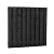 Naaldhout geschaafd plankenscherm 19-planks 15 mm, 180x180 cm, recht, geïmpregneerd en zwart gedompeld