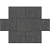 Oud Hollandse tegel 40x60x5 cm Antraciet