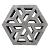 Eco Tegel Waterpasserend 37,5x37,5x7 cm Antraciet