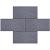 TI 30x60x6 cm Grigio Scuro geïmpregneerd