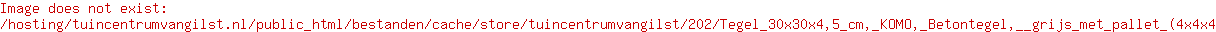 Tegel 30x30x4,5 cm, KOMO, Betontegel,  grijs met pallet (4x4x4) (120 stuks per pak)