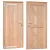 Douglas enkele dichte deur inclusief kozijn, linksdraaiend, 90x201 cm, kleurloos geïmpregneerd