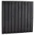 Naaldhout geschaafd plankenscherm 21-planks 15 mm, 180x180 cm, recht, geïmpregneerd en zwart gespoten