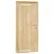 Vuren enkele dichte deur inclusief kozijn, linksdraaiend, 90x201 cm, onbehandeld