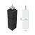 Betonpoer M 15x15x58 cm, antraciet, gecoat, schroefdraad M20.
