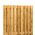 Grenen geschaafd plankenscherm 19-planks 15 mm, 180x180 cm, verticaal recht, groen geïmpregneerd