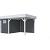 Vuren Topvision Tapuit, 300x300 en luifel 300 cm, wanden antraciet en basis lichtgrijs