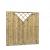 Jumboscherm geschaafd vuren 18-planks 15 mm, 180x180 cm, recht verticaal met trellis.