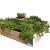 Douglas minigarden vierkante meter 100x100x20 cm, onbehandeld