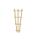 Grenen V-trellis 30-65x150 cm, groen geïmpregneerd