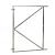 Verstelbaar stalen poortframe 150x155 cm, vuurverzinkt