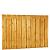 Grenen geschaafd plankenscherm 21-planks 17 mm, 180x130 cm, verticaal recht, groen geïmpregneerd