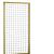 Eco gaastrellis met maas 7.5x7.5 cm, in grenen raamwerk 4.5x4.5 cm, 90x180 cm, groen geïmpregneerd