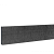 Betonplaat dubbelzijdig rotsmotief 36x3.5x184 cm, antraciet ongecoat