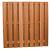 Aanbieding Hardhouten geschaafd plankenscherm 20-planks 14 mm, recht verticaal, 180x180 cm, betonsysteem