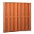 Hardhouten geschaafd plankenscherm 18-planks 14 mm, recht verticaal/horizontaal 180x180 cm