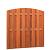 Hardhouten plankenscherm 18-planks 14 mm toog verticaal 180x170/180 cm