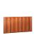 Hardhouten plankenscherm 17 planks 14 mm recht verticaal 180x90 cm