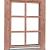 Douglas draai-kiepraam Prestige met dubbelglas, 84.4x120.4 cm, onbehandeld
