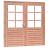 Douglas dubbele 6-ruits deur Prestige met dubbelglas, 202x221 cm, onbehandeld