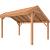 Douglasvision kapschuur Comfort 400x250 cm, onbehandeld