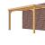Veranda Excellent 400 douglas, 412x310 cm, dakplaten opaal, onbehandeld.
