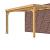 Veranda Excellent 400 douglas, 412x360 cm, dakplaten helder, onbehandeld.