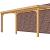 Veranda Excellent 600 douglas, 612x310 cm, dakplaten helder, kleurloos geïmpregneerd.
