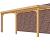 Veranda Excellent 600 douglas, 612x310 cm, dakplaten opaal, kleurloos geïmpregneerd.