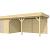 Vuren Topvision Premium Parelhoen, 400x300 en luifel 500 cm, onbehandeld.