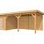 Douglas Topvision Premium Roek, 298 x 298 en luifel 500 cm, kleurloos geïmpregneerd.