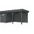 Vuren Topvision Tapuit, 300x300 en luifel 400 cm, antraciet gespoten
