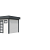 Vuren Topvision Premium Kuifmees, 250x250 cm, wanden wit en basis antraciet.