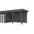 Vuren Topvision Premium Kolibri, 250x250 en luifel 400 cm, antraciet gespoten.