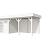 Vuren Topvision Premium Kuifmees, 250x250 en luifel 400 cm, wit gespoten.