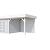 Vuren Topvision Bosuil, 300x300 en luifel 300 cm, wanden lichtgrijs en basis wit