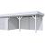 Vuren Topvision Premium Bosuil, 300x300 en luifel 500 cm, lichtgrijs gespoten.