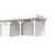 Vuren Topvision Premium Kievit, 400x300 cm en luifel 400 cm, wit gespoten.