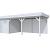 Vuren Topvision Premium Kievit, 400x300 en luifel 500 cm, lichtgrijs gespoten.