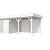 Vuren Topvision Parelhoen, 400x300 en luifel 400 cm, wit gespoten