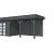 Vuren Topvision Premium Bonte Specht, 300x250 en luifel 400 cm, antraciet gespoten.