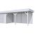 Vuren Topvision Premium Bonte Specht, 300x250 en luifel 500 cm, lichtgrijs gespoten.
