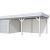 Vuren Topvision Premium Zwaluw, 200x300 en luifel 500 cm, wanden wit en basis lichtgrijs.