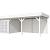 Vuren Topvision Premium Zwaluw, 200x300 en luifel 500 cm, wit gespoten.