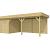 Vuren Topvision Premium Tapuit, 300x300 en luifel 500 cm, groen geïmpregneerd.
