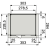 Vuren Topvision Premium Bonte Kraai, 300x250 cm, wanden wit en basis antraciet.