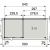 Vuren Topvision Premium Kolibri, 250x250 en luifel 300 cm, groen geïmpregneerd.